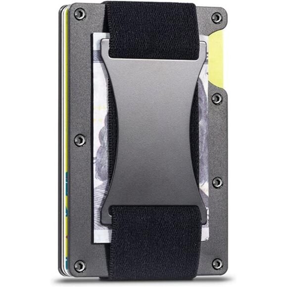 Slim Wallet for Men Minimalist Wallet RFID Blocking Front Pocket Credit Card